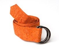 Persimmon Paisley Silk Belt