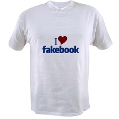 I Heart Fakebook Value T-shirt
