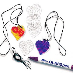 Crystal Heart Shaped Pendant Necklaces