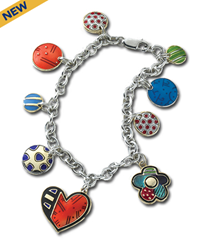 Romero Britto Charm Jewelry Suite - Charm Bracelet