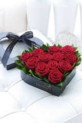 Personalised Red Rose Heart Box