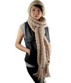 gifts for sister and daughter - Cable Knit Scarf Set