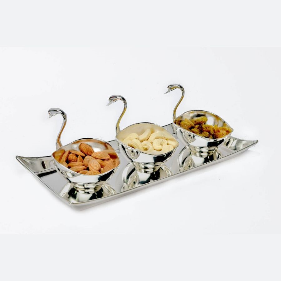 Duck Shaped Bowls with Tray